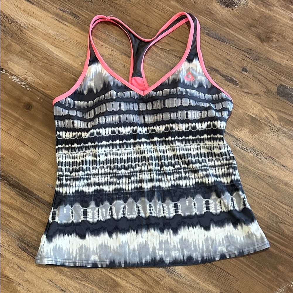 Stylish Women's Strappy Top - Black and Pink